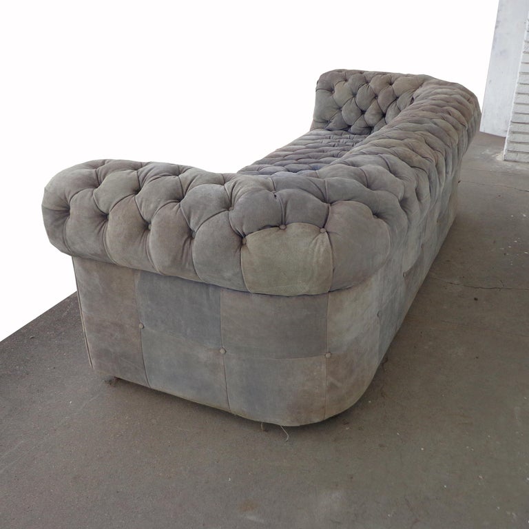 Vintage Edward Wormley Style Chesterfield Sofa  For Sale 1