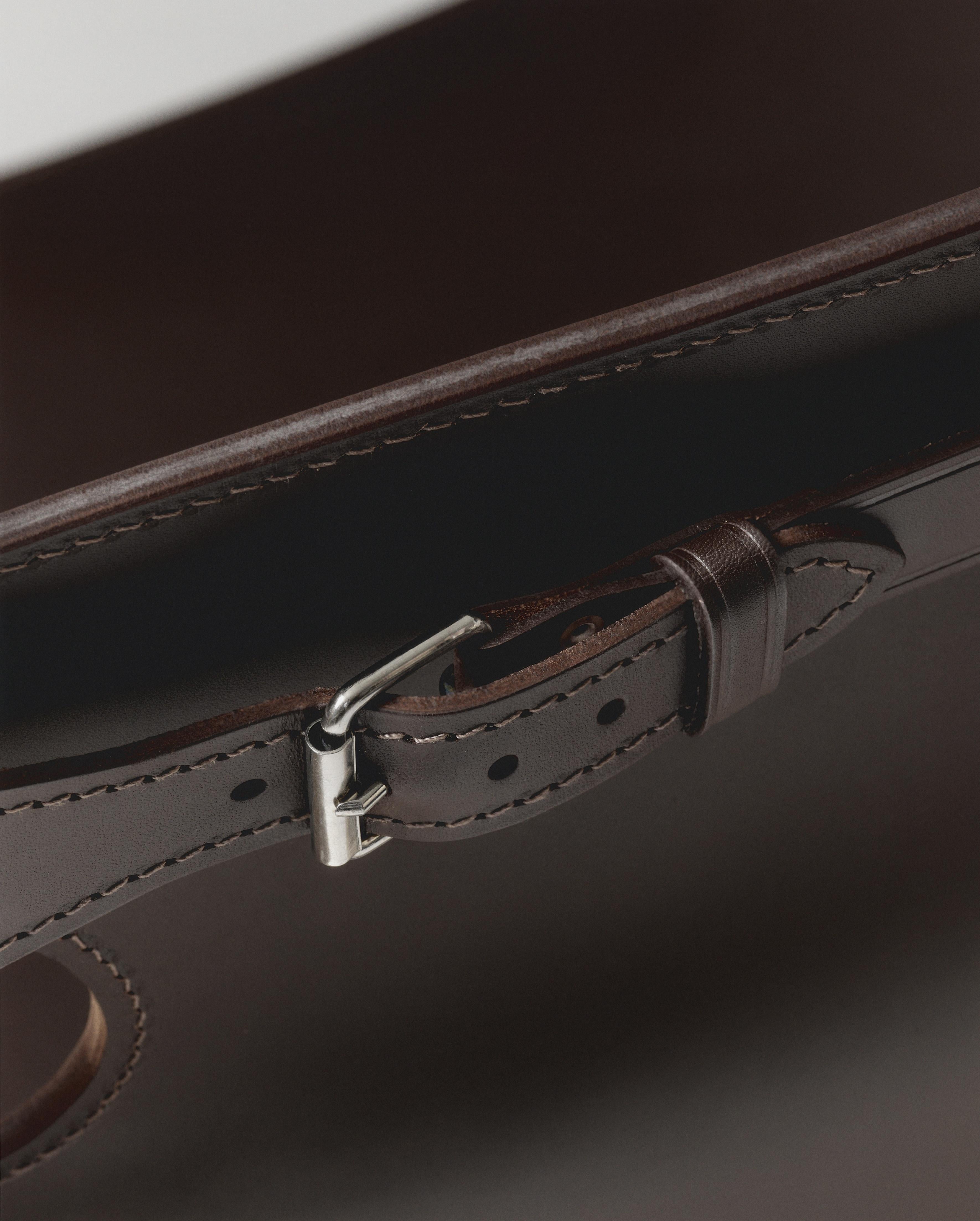 75th Anniversary Edition, The Hunting Chair in Leder Braun / Esche Light Oil im Angebot 6