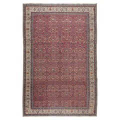 7.5x11 Ft One-of-a-kind Traditional Turkish Floral Pattern Vintage Handmade Rug