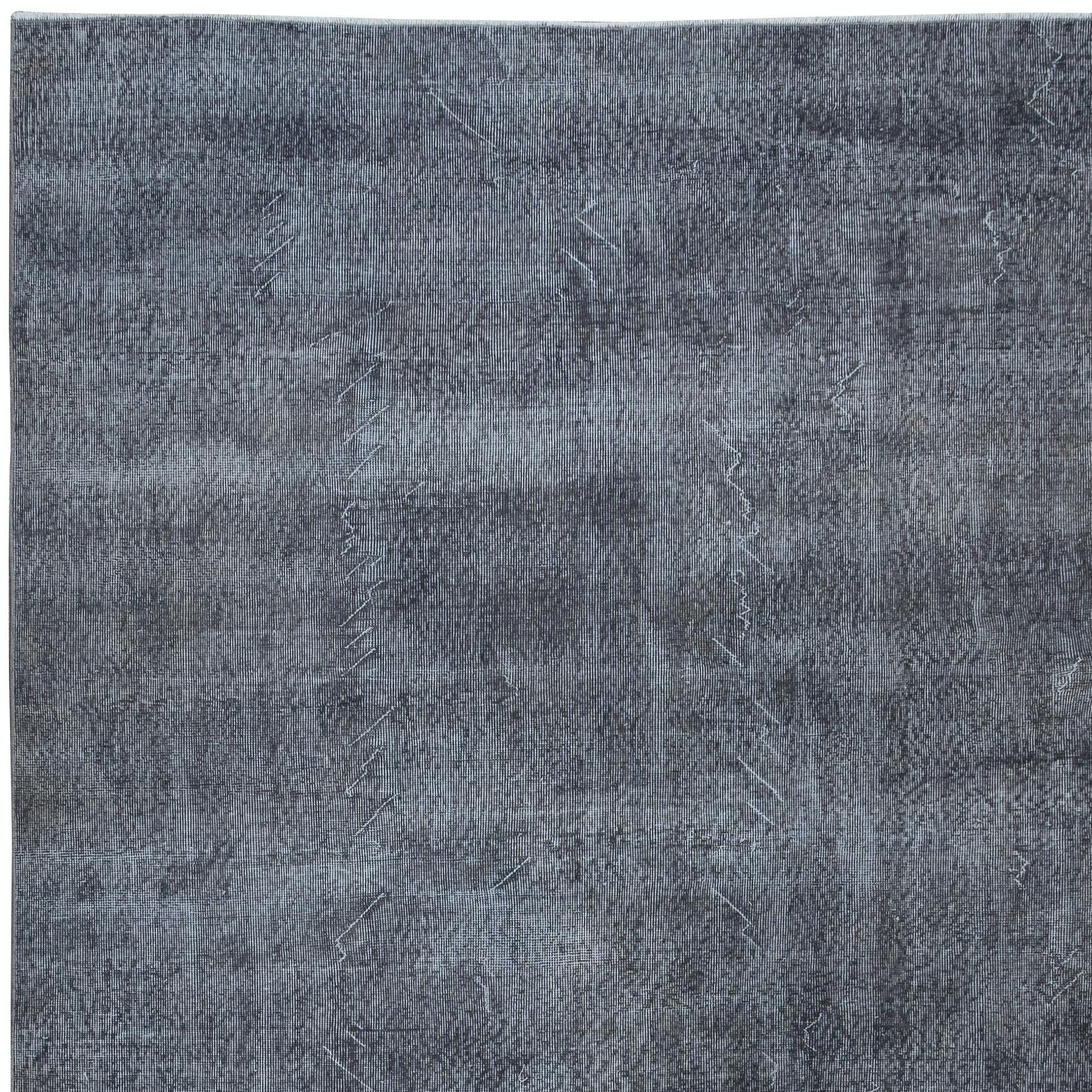 Handgefertigter türkischer großer Teppich in Grau, moderner Oversize-Teppich in Übergröße 7,5x12.4 Ft (Türkisch) im Angebot