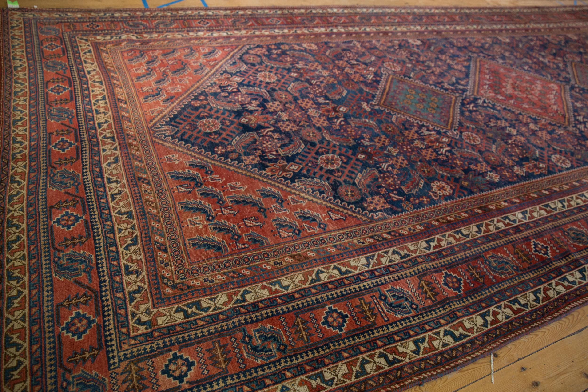 Vintage Afshar Carpet Runner For Sale 2