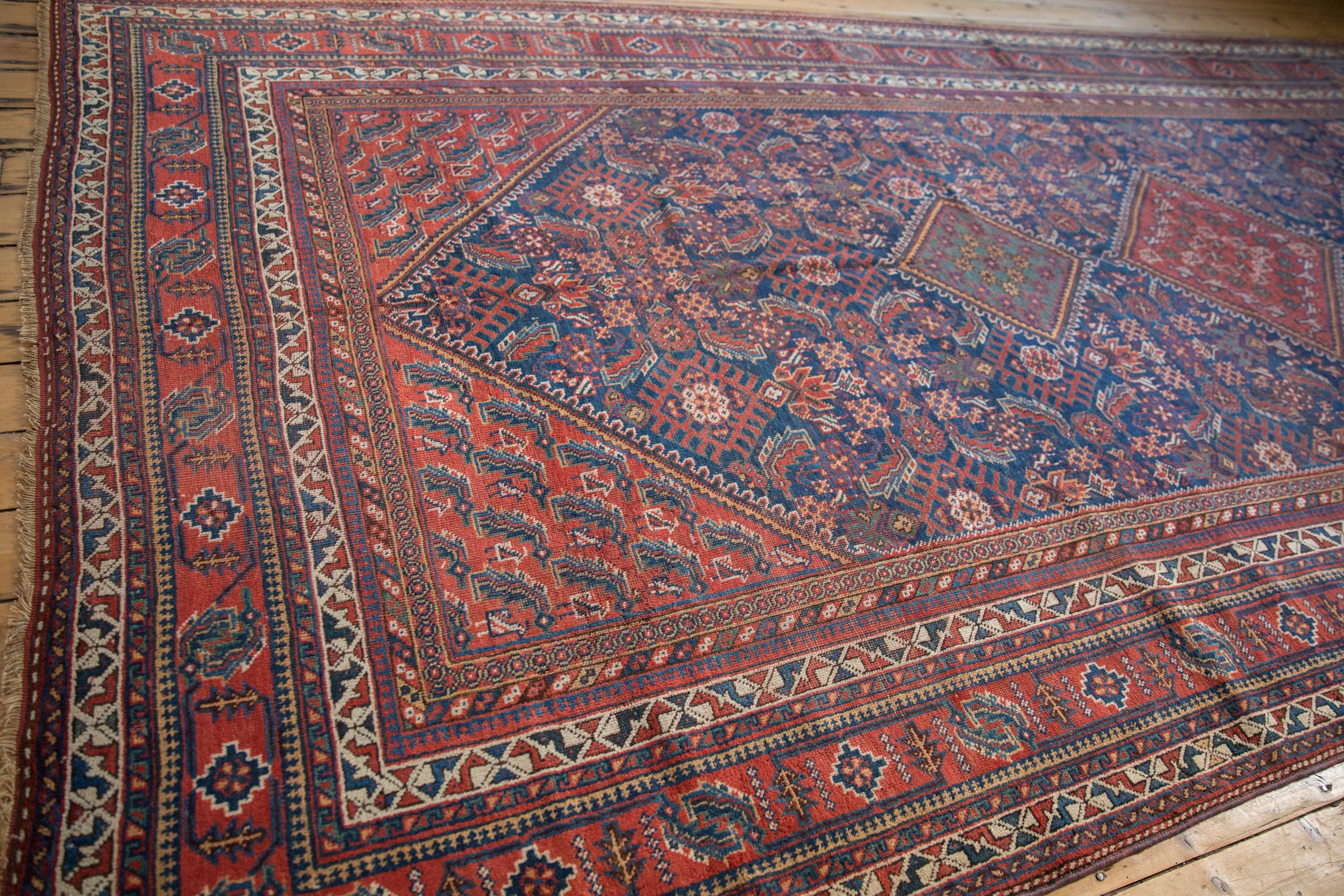 Vintage Afshar Carpet Runner In Good Condition For Sale In Katonah, NY
