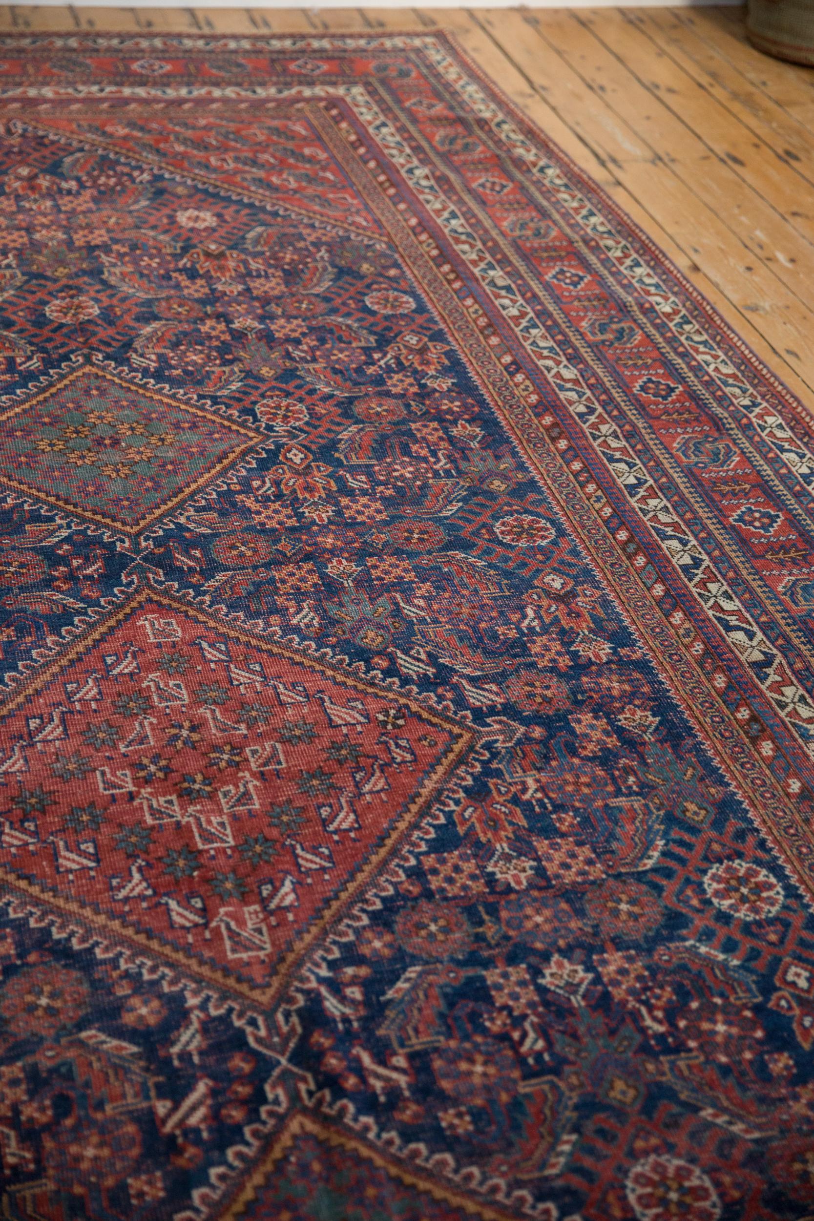 Early 20th Century Vintage Afshar Carpet Runner For Sale