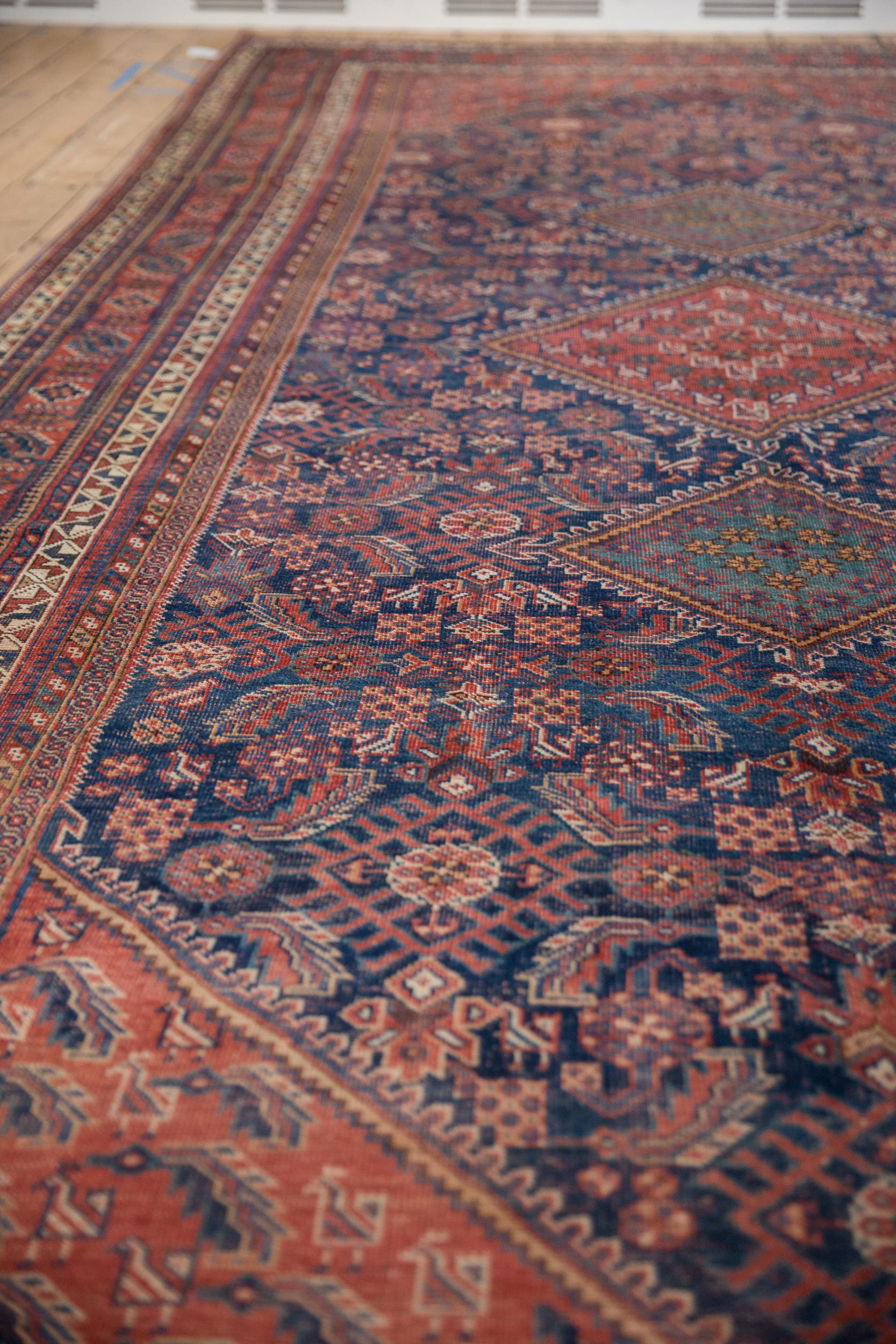 Wool Vintage Afshar Carpet Runner For Sale