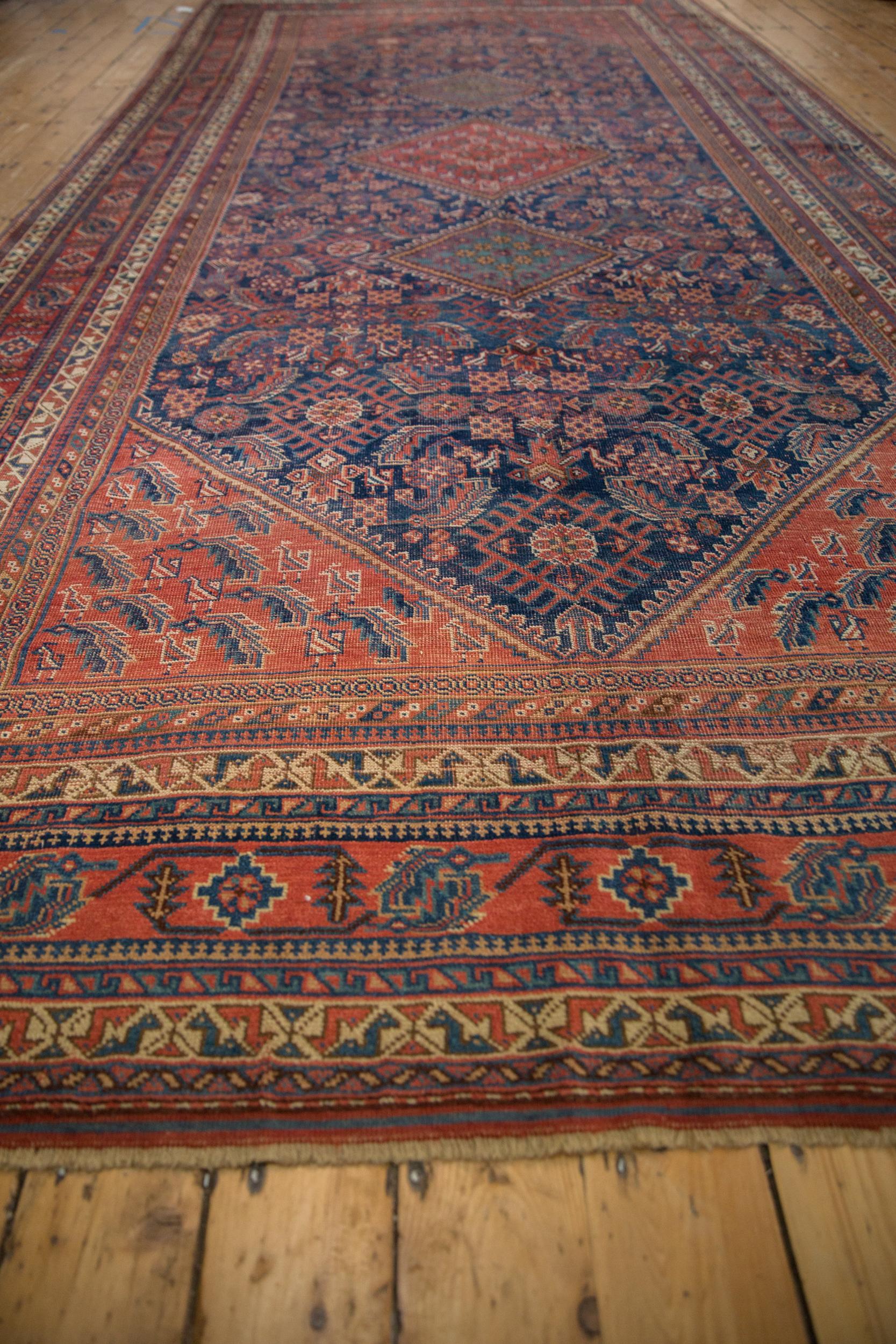 Vintage Afshar Carpet Runner For Sale 1