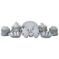 76 pezzi Limoges Francia Ceralene Raynaud Porcellana Hawthorne Servizio da tè