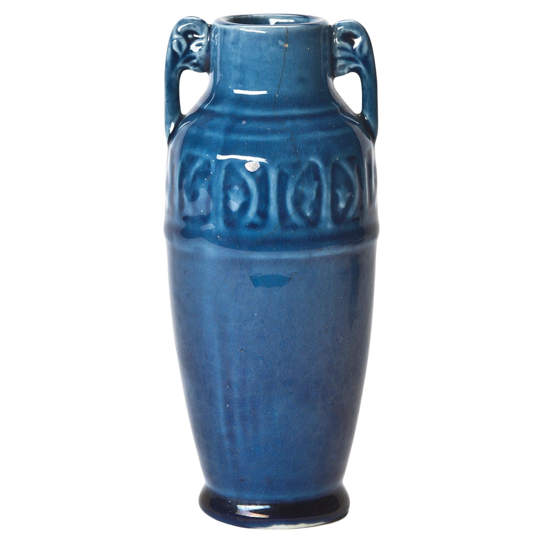Small Italian Bud Vase in Capri Blue