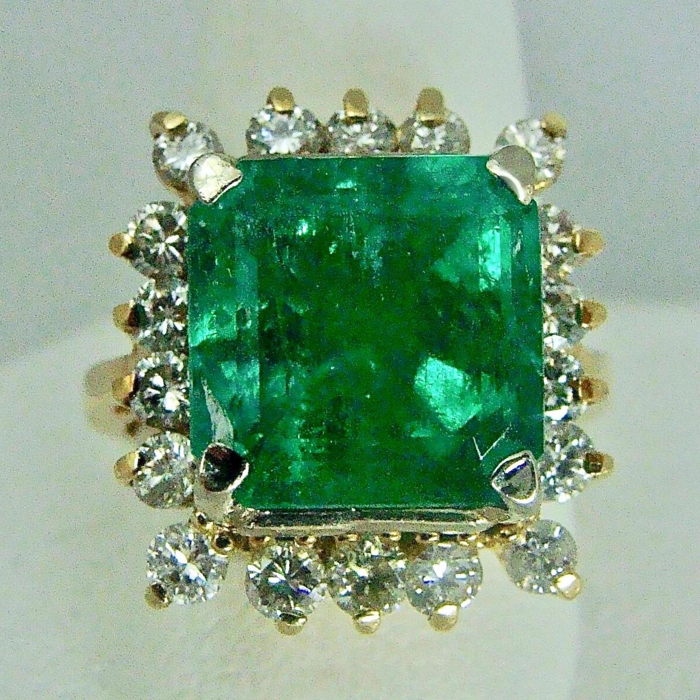 6 carat emerald ring