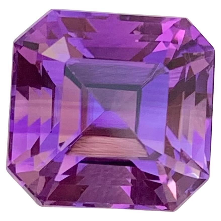 7.60 Carat Natural Loose Amethyst Asscher Shape Gemstone
