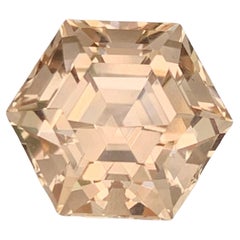 7.60 Carat Natural Loose Imperial Topaz Stone Hexagonal Cut Pakistani Gemstone