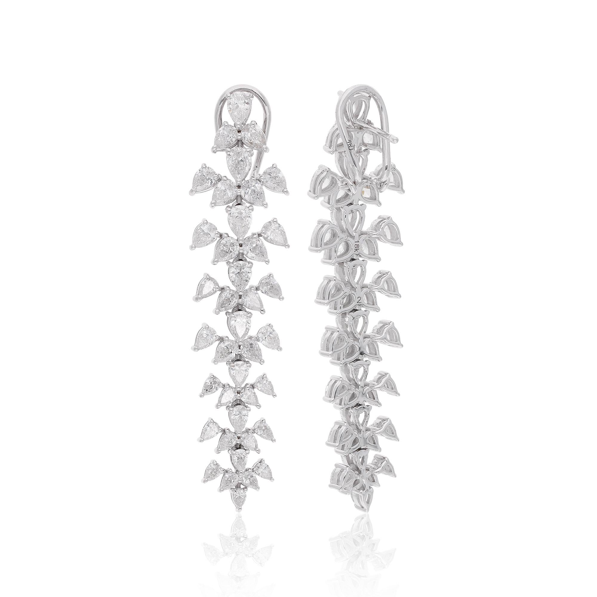 Codice articolo :- See-13776B (14K)
Peso lordo :- 12.85 gm
Oro bianco massiccio 14k Peso :- 11,33 gm
Peso del diamante naturale :- 7.60 carati. (DIAMANTE DI PUREZZA MEDIA SI1-SI2 E COLORE H-I)
Dimensioni degli orecchini :- 55 mm