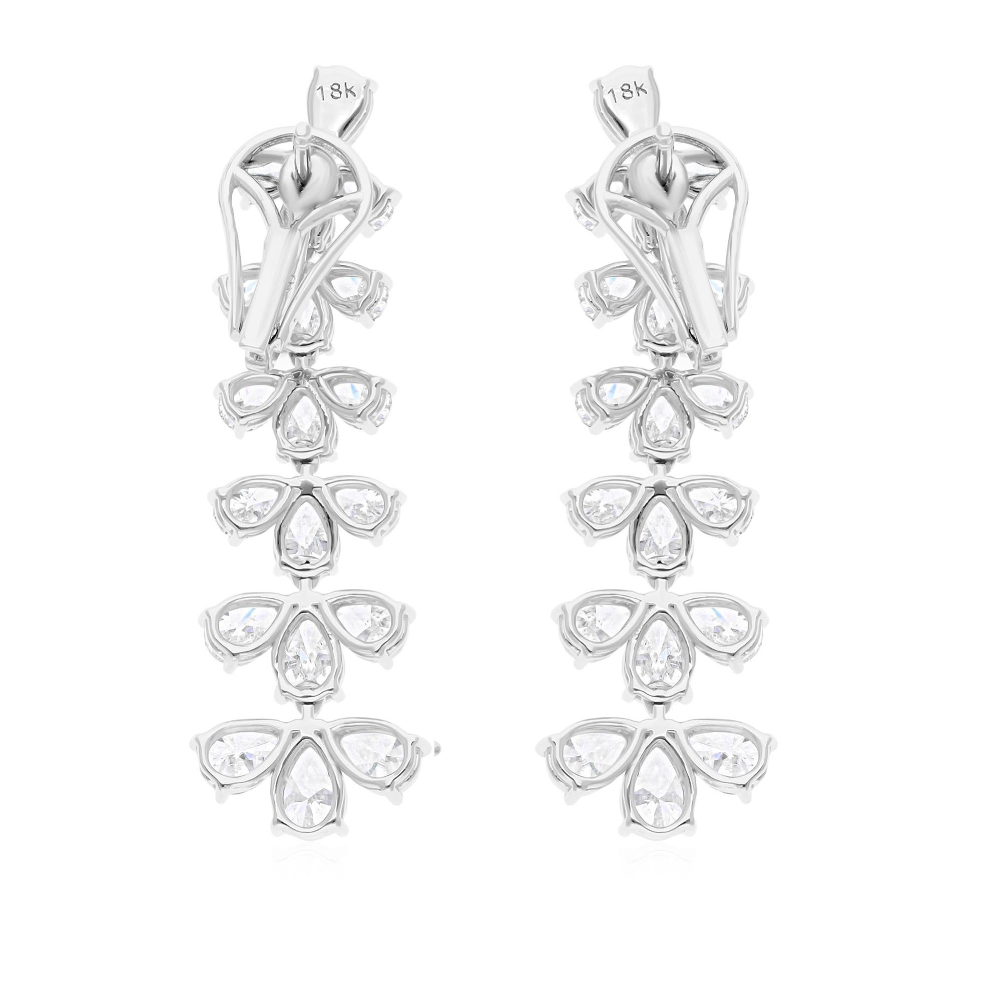 Cast from 18-karat gold, these exquisite earrings are handset with 7.60 carats of sparkling diamonds.

FOLLOW SPECTRUM JEWELS storefront to view the latest collection & exclusive pieces. Spectrum Jewels is proudly rated as a Top Seller on 1stdibs
