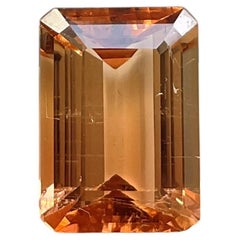7.60 Carats Peach Tourmaline Octagon Faceted Cut stone Fine Jewelry Natural Gem