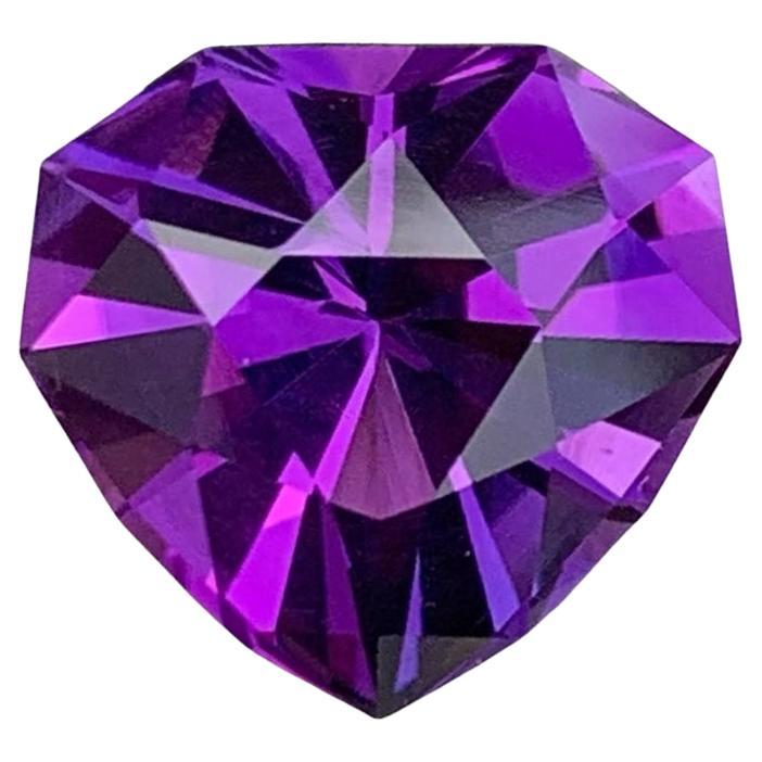 7,60 quilates Amatista Púrpura Real Corte Trillante Piedra Natural Brasileña