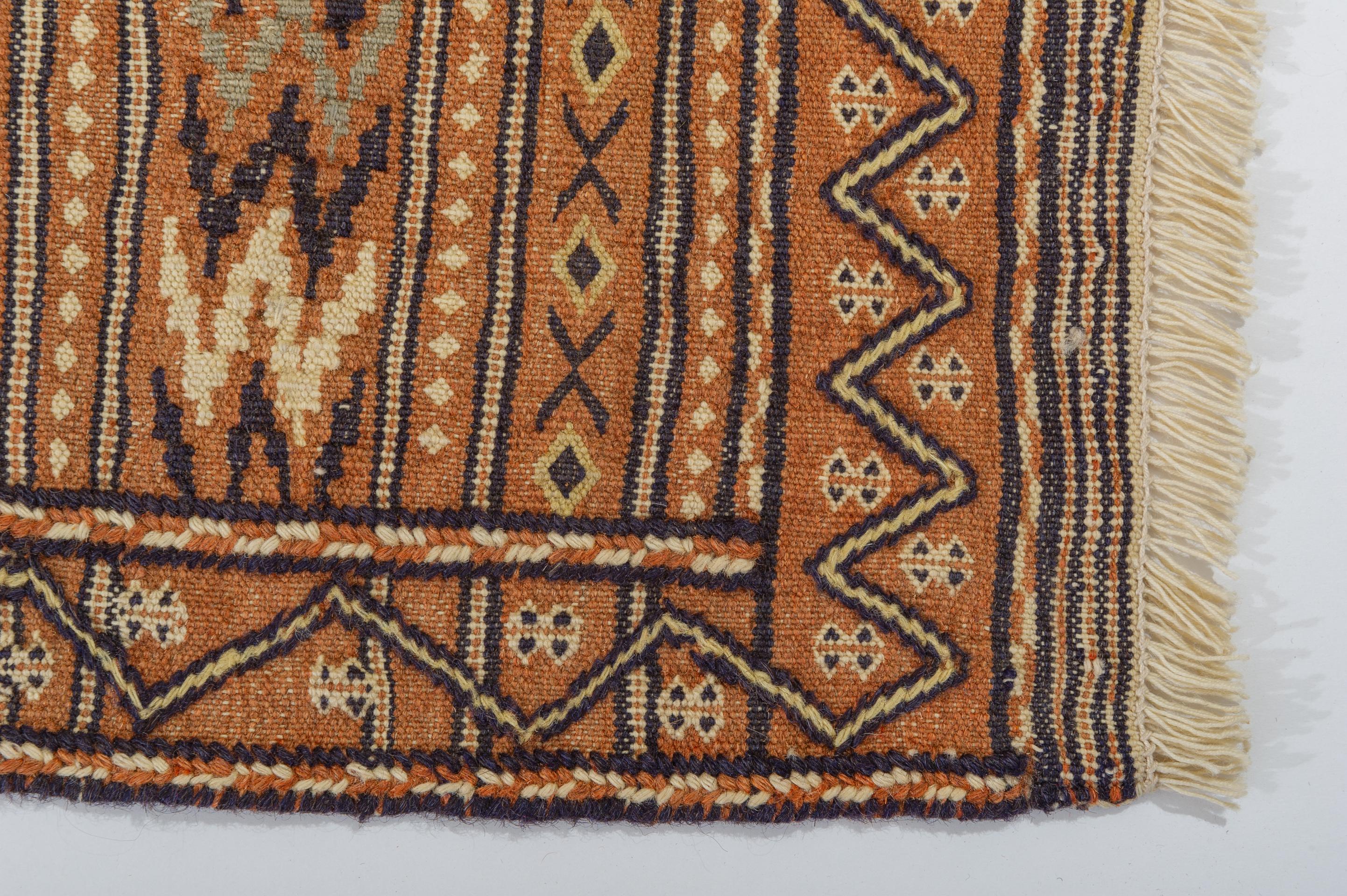 Seltener „Soffreh“ Kelim oder Flachwave „Soffreh“ Vintage im Zustand „Hervorragend“ im Angebot in Alessandria, Piemonte