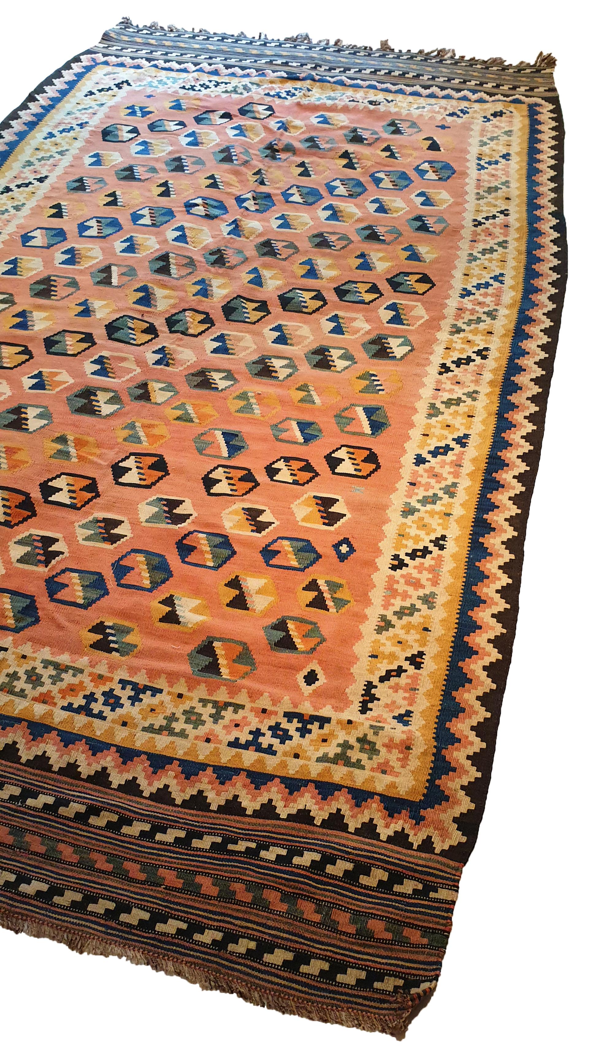 761 - Schöner Ghashghai-Kelim im Vintage-Stil im Angebot 3