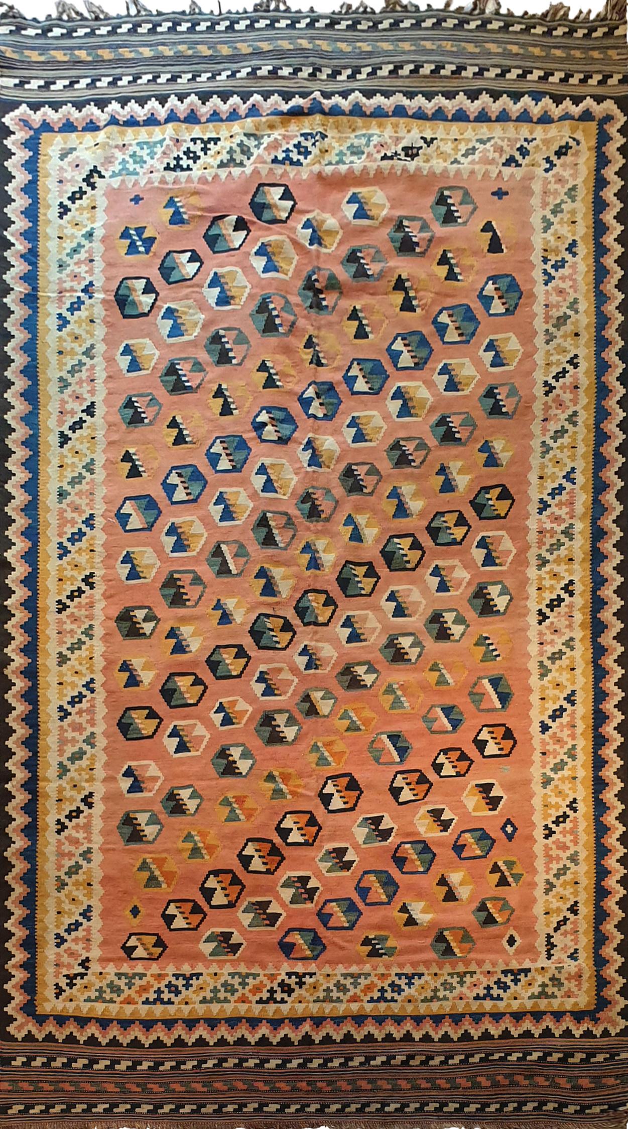 761 - Schöner Ghashghai-Kelim im Vintage-Stil im Angebot 5