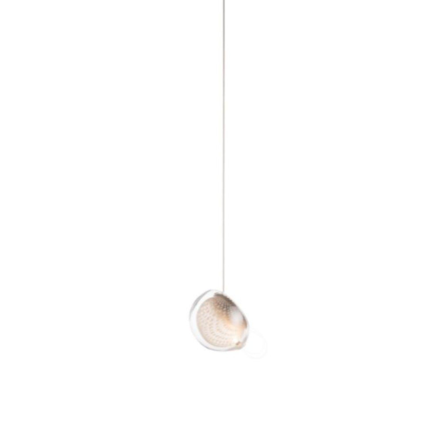76.1 Pendant by Bocci
Dimensions: D11.6 x H300 cm
Materials: brushed nickel round canopy
Weight: 0.7 kg
Also available in different dimensions.

All our lamps can be wired according to each country. If sold to the USA it will be wired for the