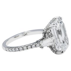 7.62 Carat Emerald Diamond Ring 18K Gold Heirloom-Worthy Glow