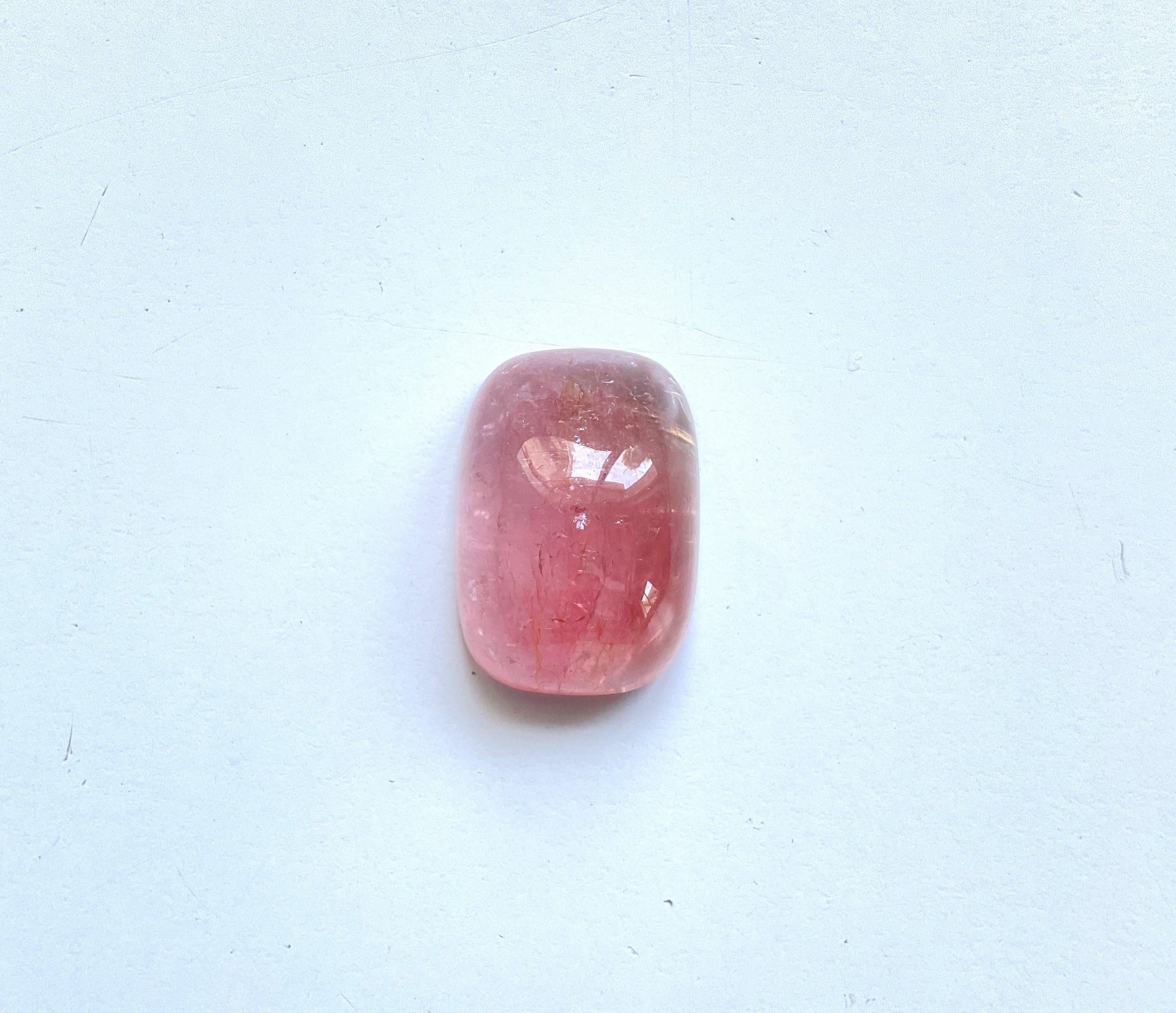 76.24 Carats Burmese Tourmaline cabochon plain for Fine Jewelry Natural Gemstone In New Condition For Sale In Jaipur, RJ