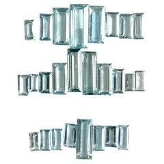 76.46 Carats Aquamarine Top Quality Baguette Cut Stone For Jewelry Natural Gem
