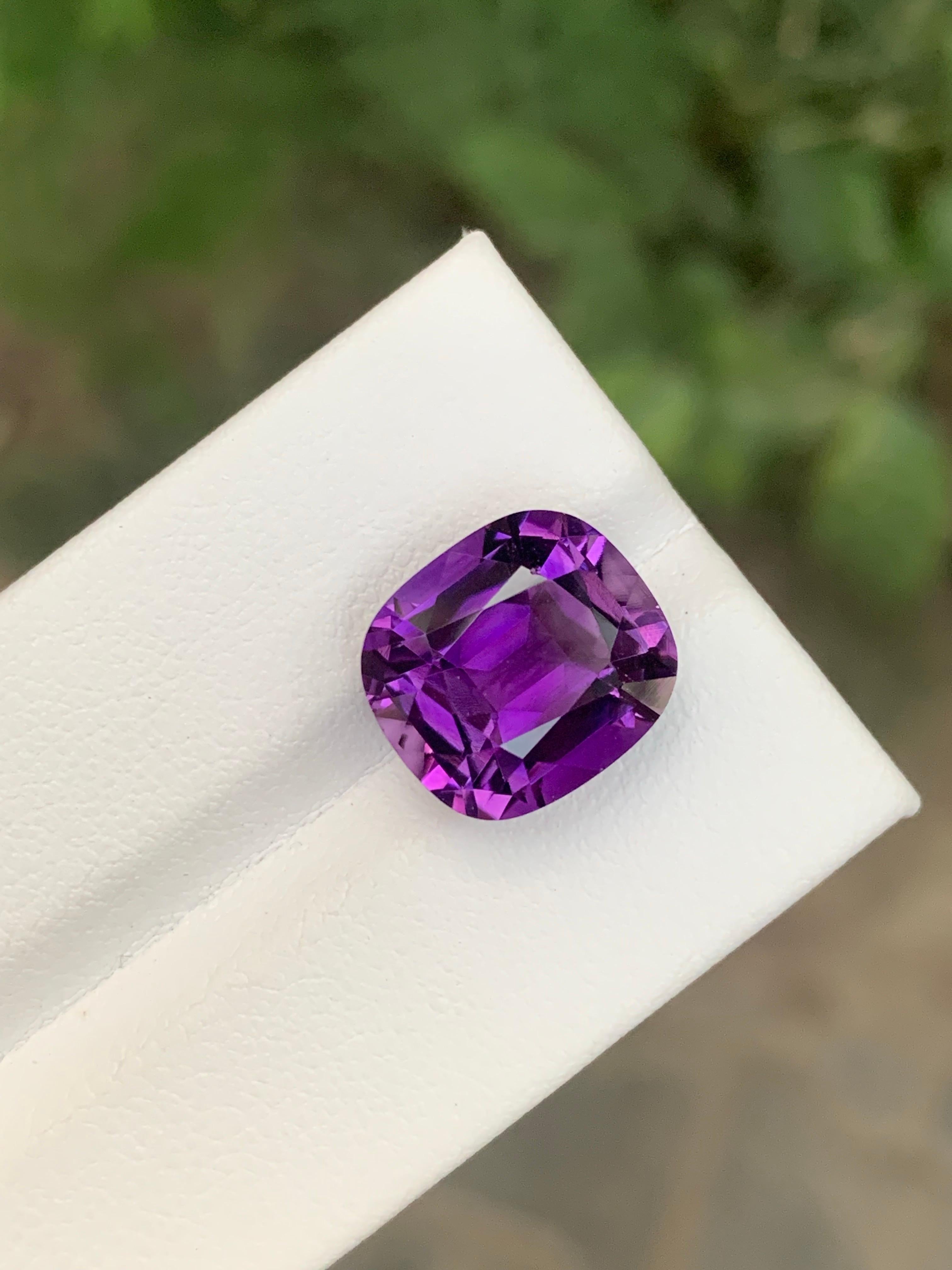 Ametista naturale sfusa da 7,65 carati con taglio a cuscino proveniente dal Brasile in vendita 5