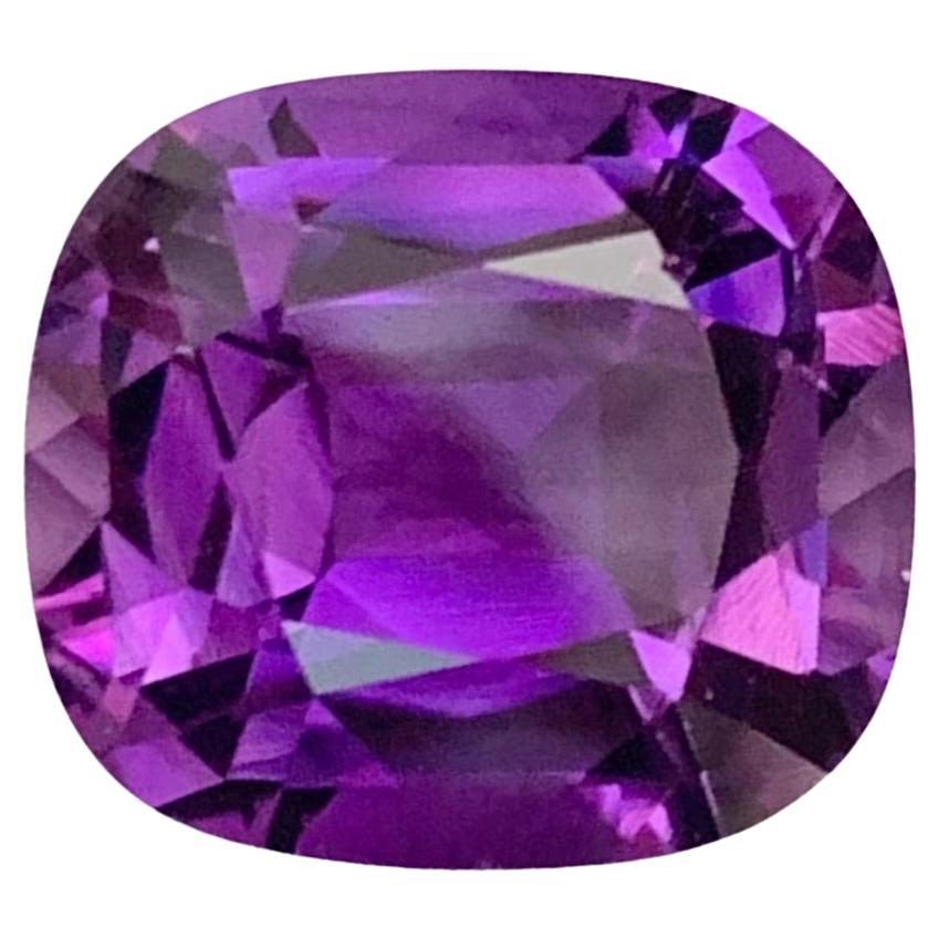 Ametista naturale sfusa da 7,65 carati con taglio a cuscino proveniente dal Brasile