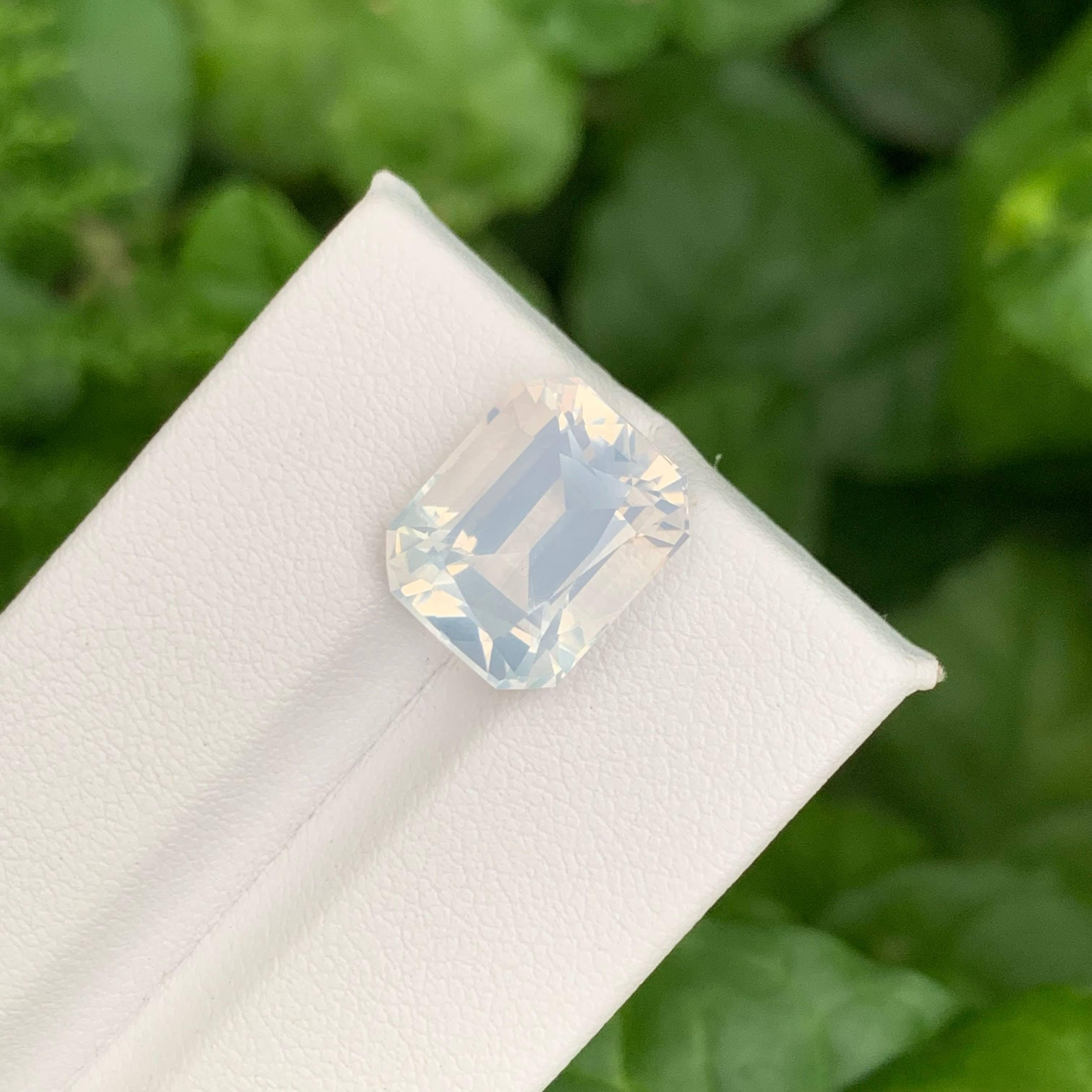 7.65 Carat Natural Loose Faceted Milky Quartz Cushion Cut African Gemstone (pierre précieuse africaine) Neuf - En vente à Bangkok, TH