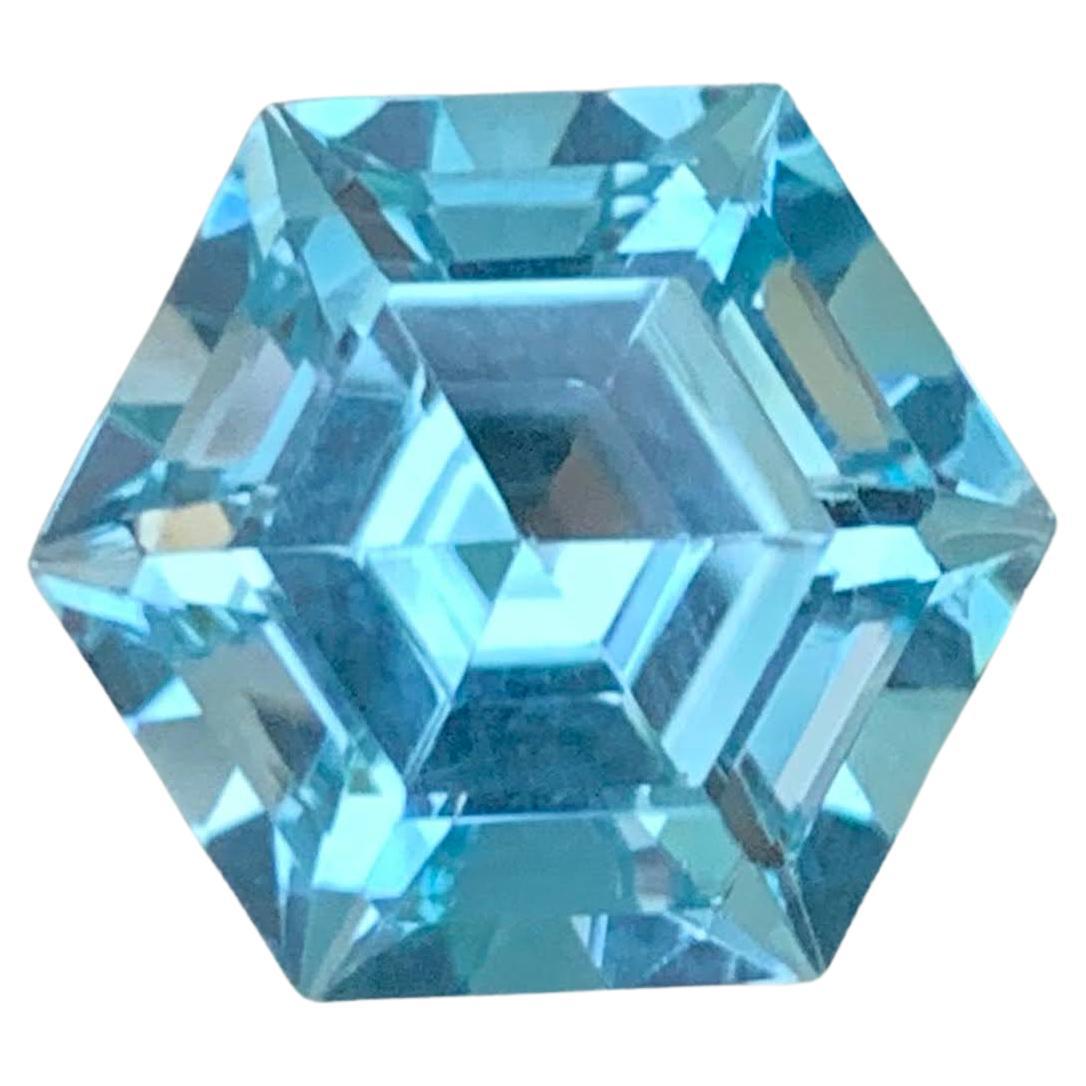 7,65 Karat Natürlicher Loser Atemberaubender Blauer Topas Stein Fancy Cut Madagaskars Edelstein im Angebot