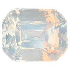7.65 carats Faceted Moonstone Radiant Cut Natural African Gemstone