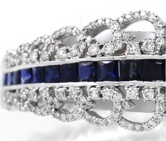 7.65 cts of Emerald and 3.48 cts of Sapphire Bracelet