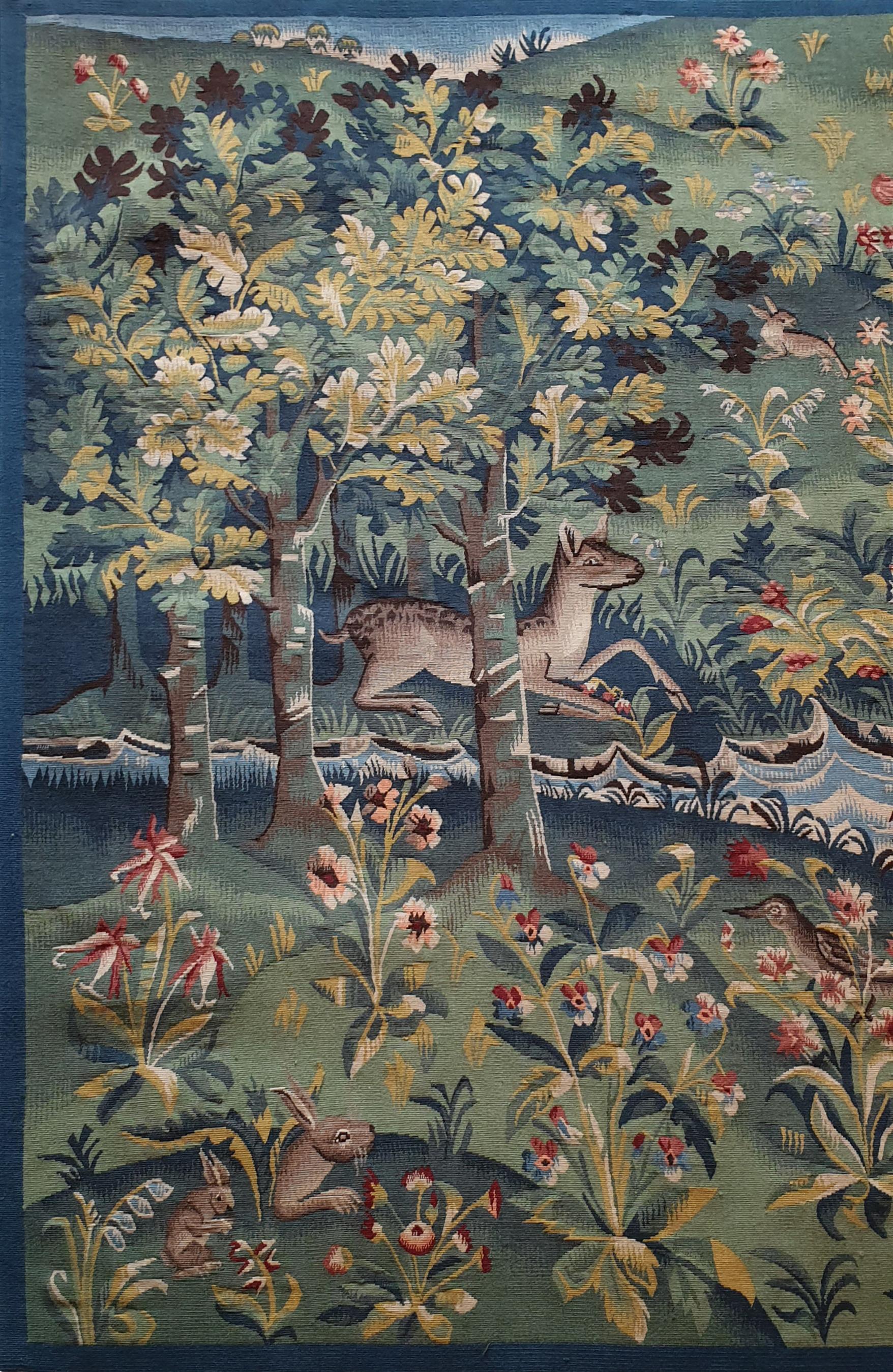  Thousand Flowers Mediaeval Tapestry Made in the 19th Century - N° 765 2