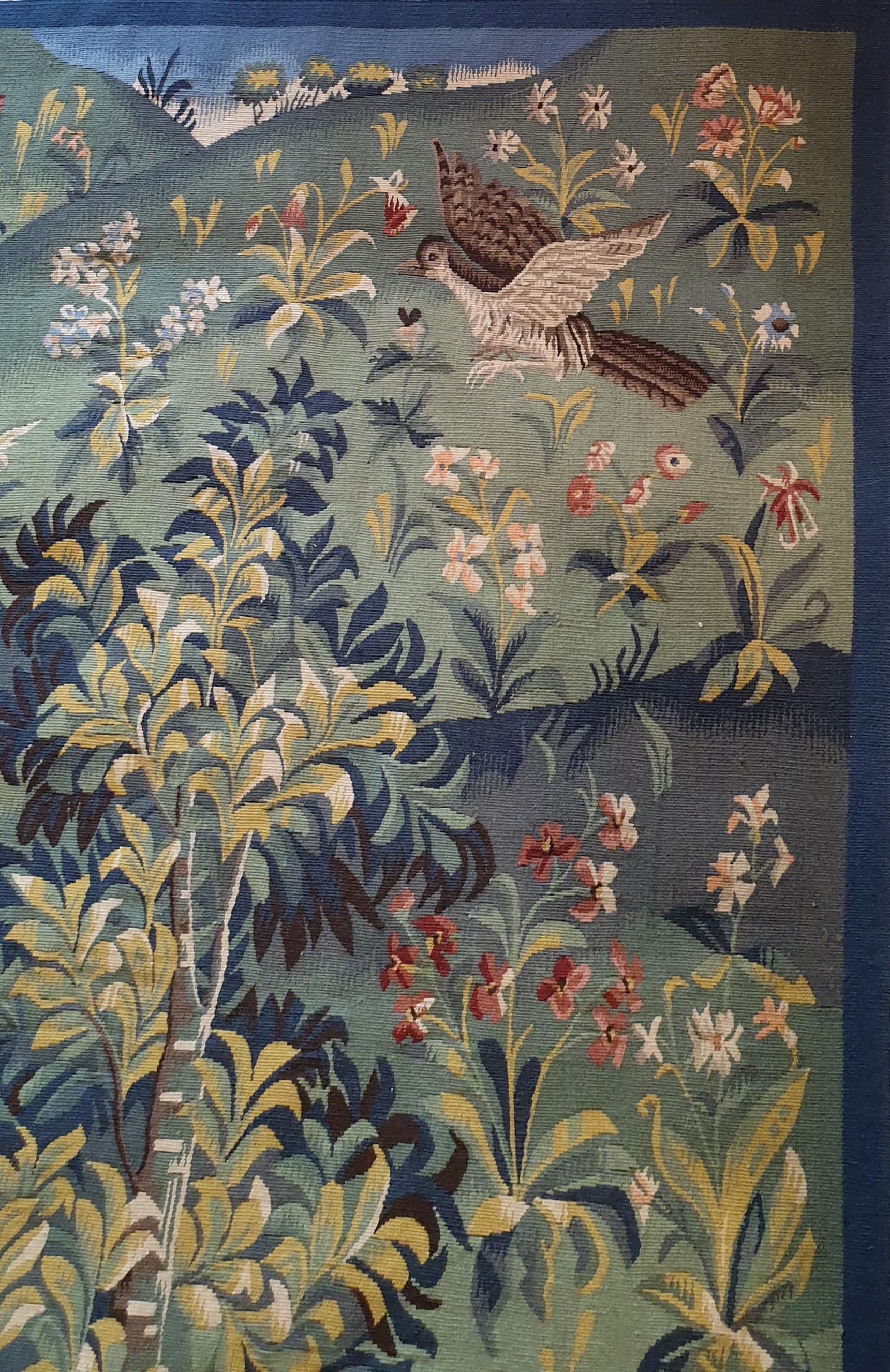  Thousand Flowers Mediaeval Tapestry Made in the 19th Century - N° 765 5