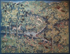  Thousand Flowers Mediaeval Tapestry Made in the 19th Century - N° 765