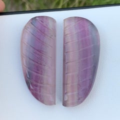 76.55 Carat Tri Colour Fluorite Pair Carving From Pakistan