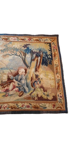 20th Century Aubusson Tapestry "Fisherman" - N° 767