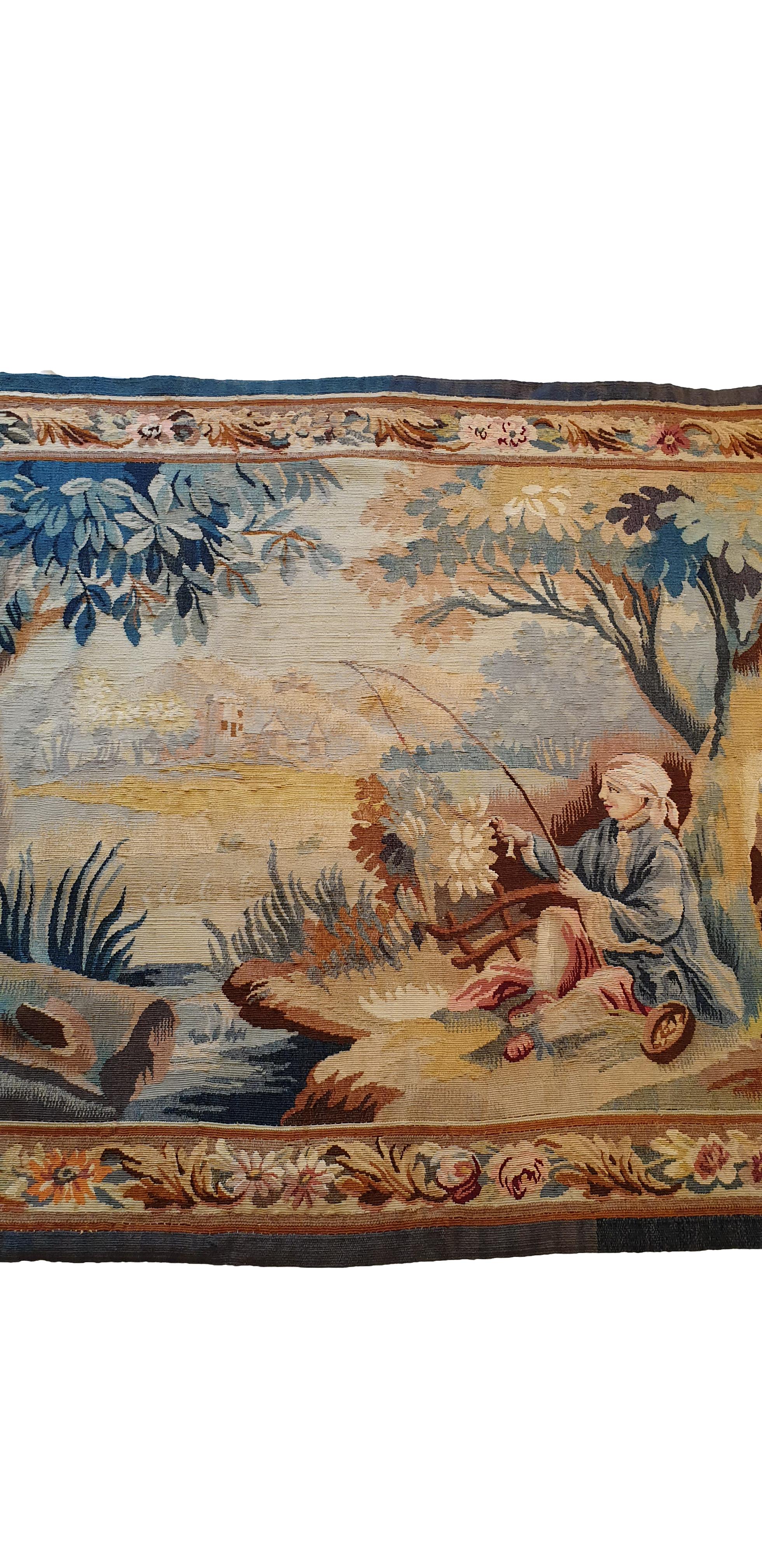 French 20th Century Aubusson Tapestry 