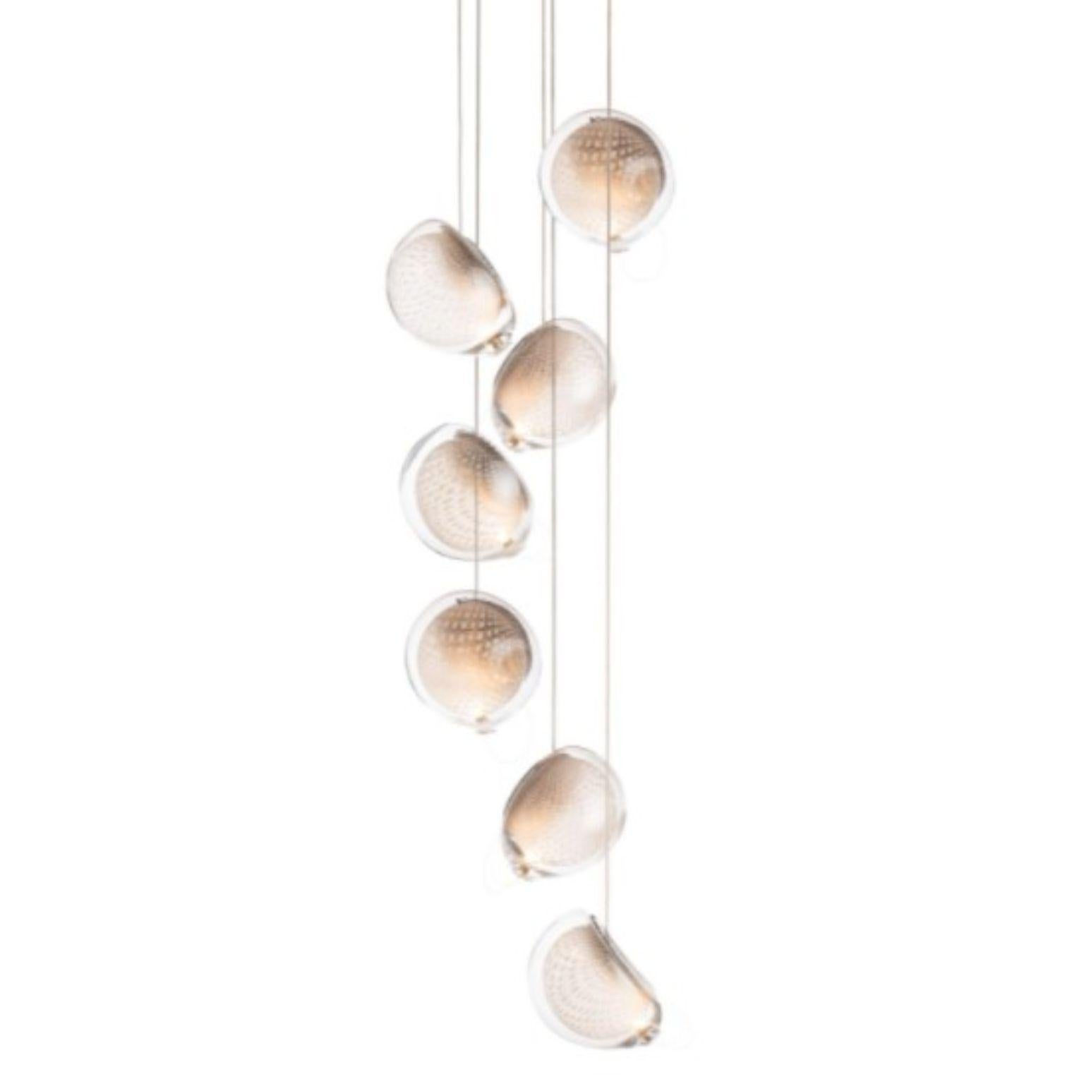 76,7 pendant di Bocci
Dimensioni: D 20,3 x H 300 cm
Materiali: baldacchino rotondo in nichel spazzolato
Peso: 4.8 kg
Disponibile anche in diverse dimensioni.

Tutte le nostre lampade possono essere cablate a seconda del Paese. Se viene venduto negli