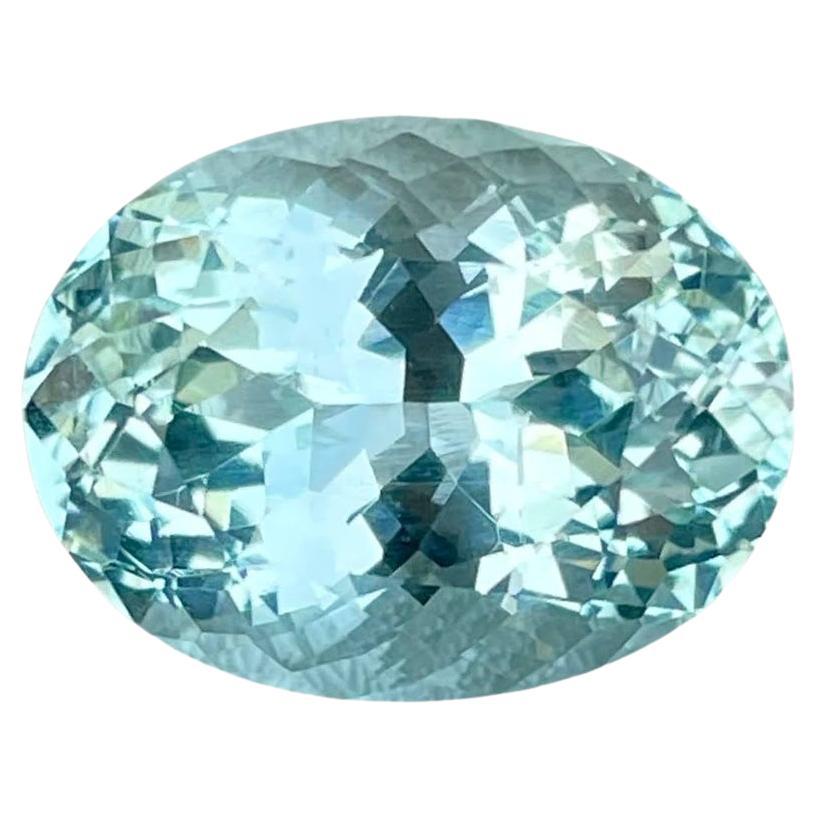 7.68 quilates Piedra Aguamarina Azul Talla Ovalada Piedra Preciosa Africana Natural