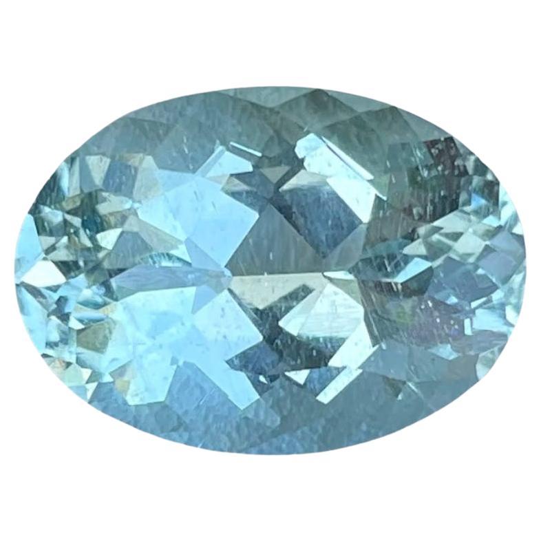 7.69 quilates Piedra Aguamarina Azul Talla Ovalada Piedra Preciosa Africana Natural