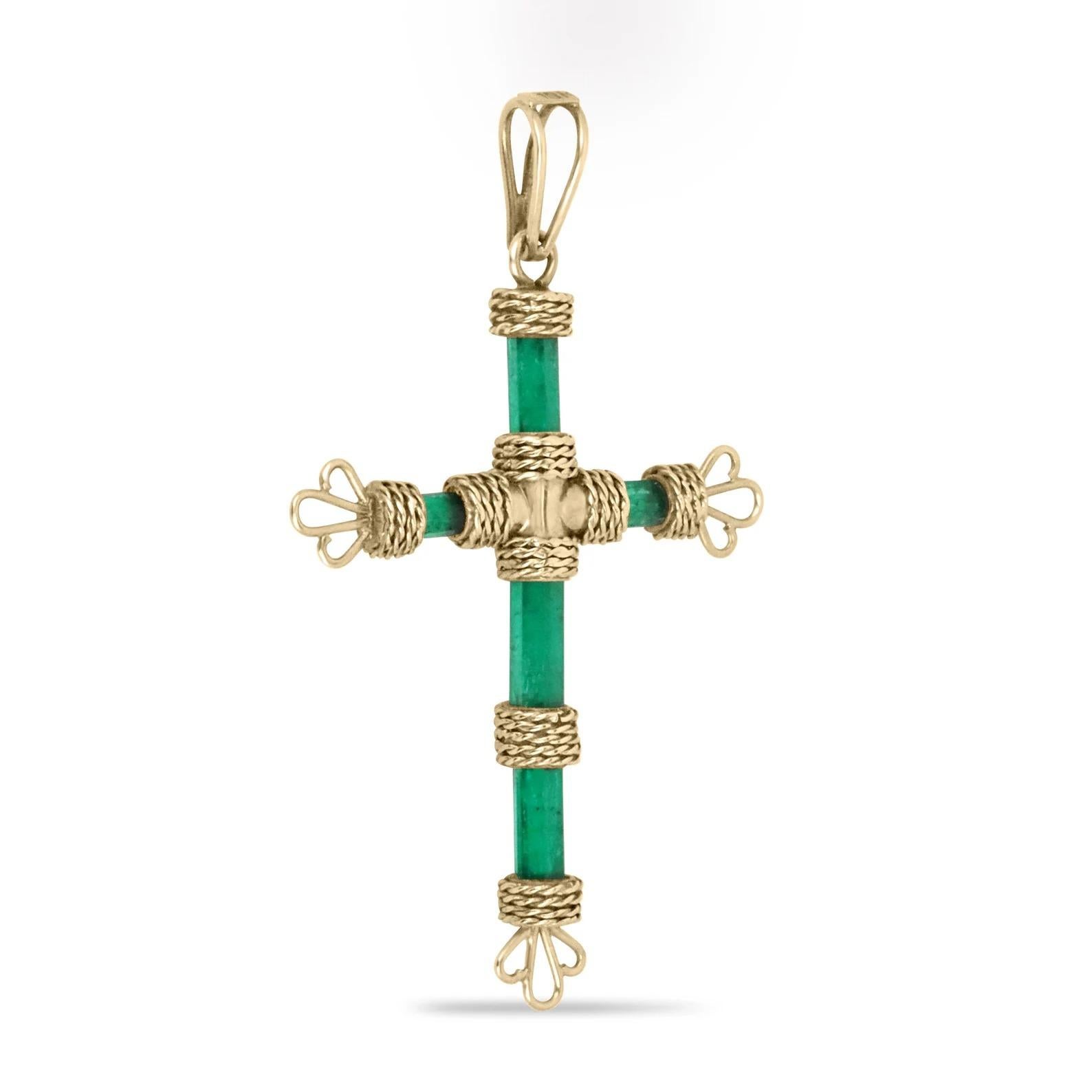 A unique and special emerald cross from the 
