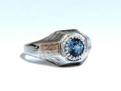 .76ct Natural Periwinkle Blue Sapphire Solitaire Ring 14kt Vintage*