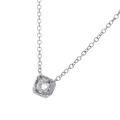 .77 Carat Diamond White Gold Pendant Necklace