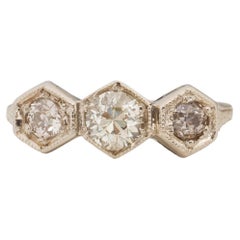 .77 Carat Diamond Yellow Gold Engagement Ring
