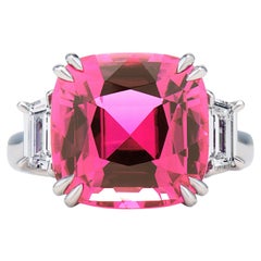 7.7 Karat Rosa Turmalin-Diamantring
