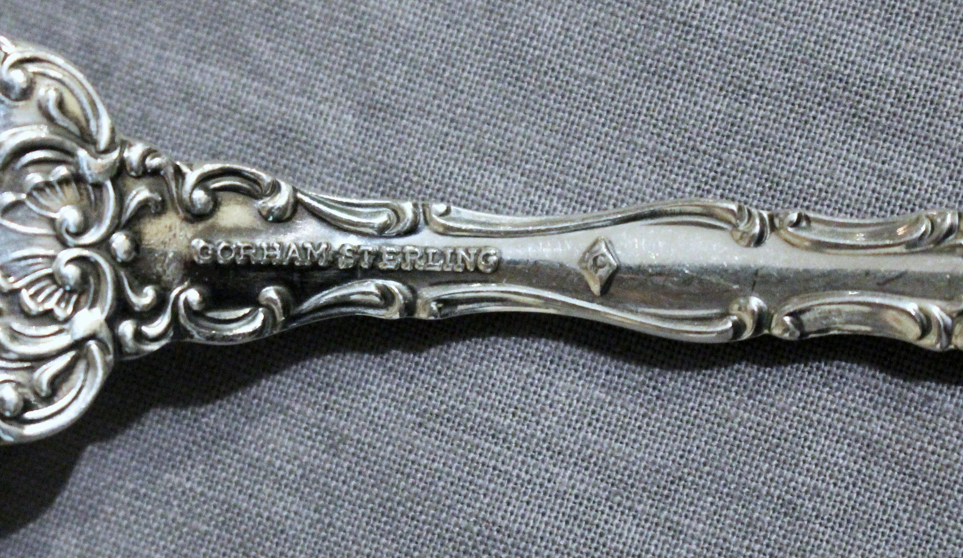 77-teiliges Besteckset aus Sterlingsilber mit Straßburg-Muster von Gorham im Angebot 6