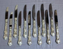 77 Piece Strasbourg Pattern Sterling Silver Flatware Set by Gorham