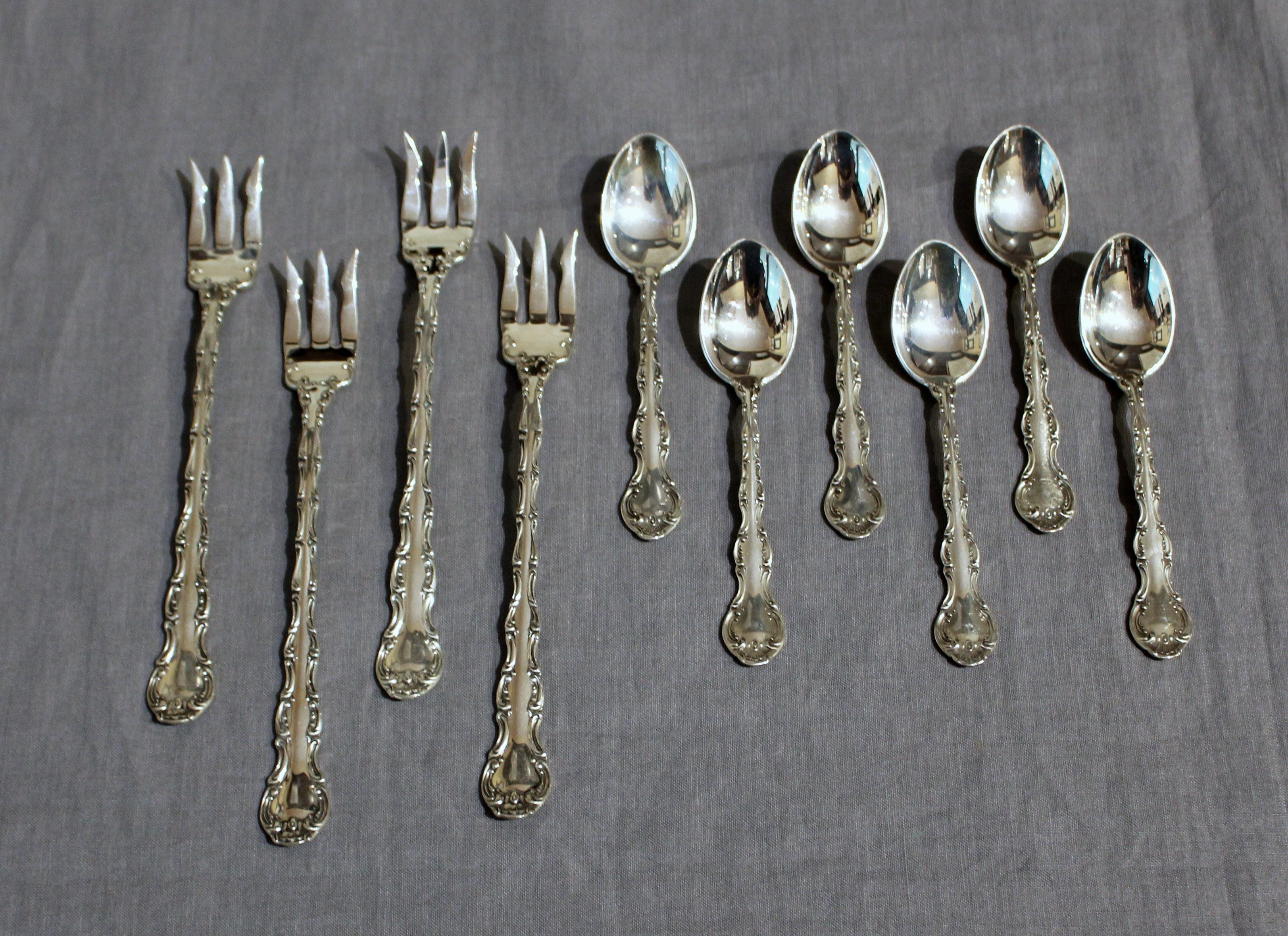 77-teiliges Besteckset aus Sterlingsilber mit Straßburg-Muster von Gorham im Angebot 2