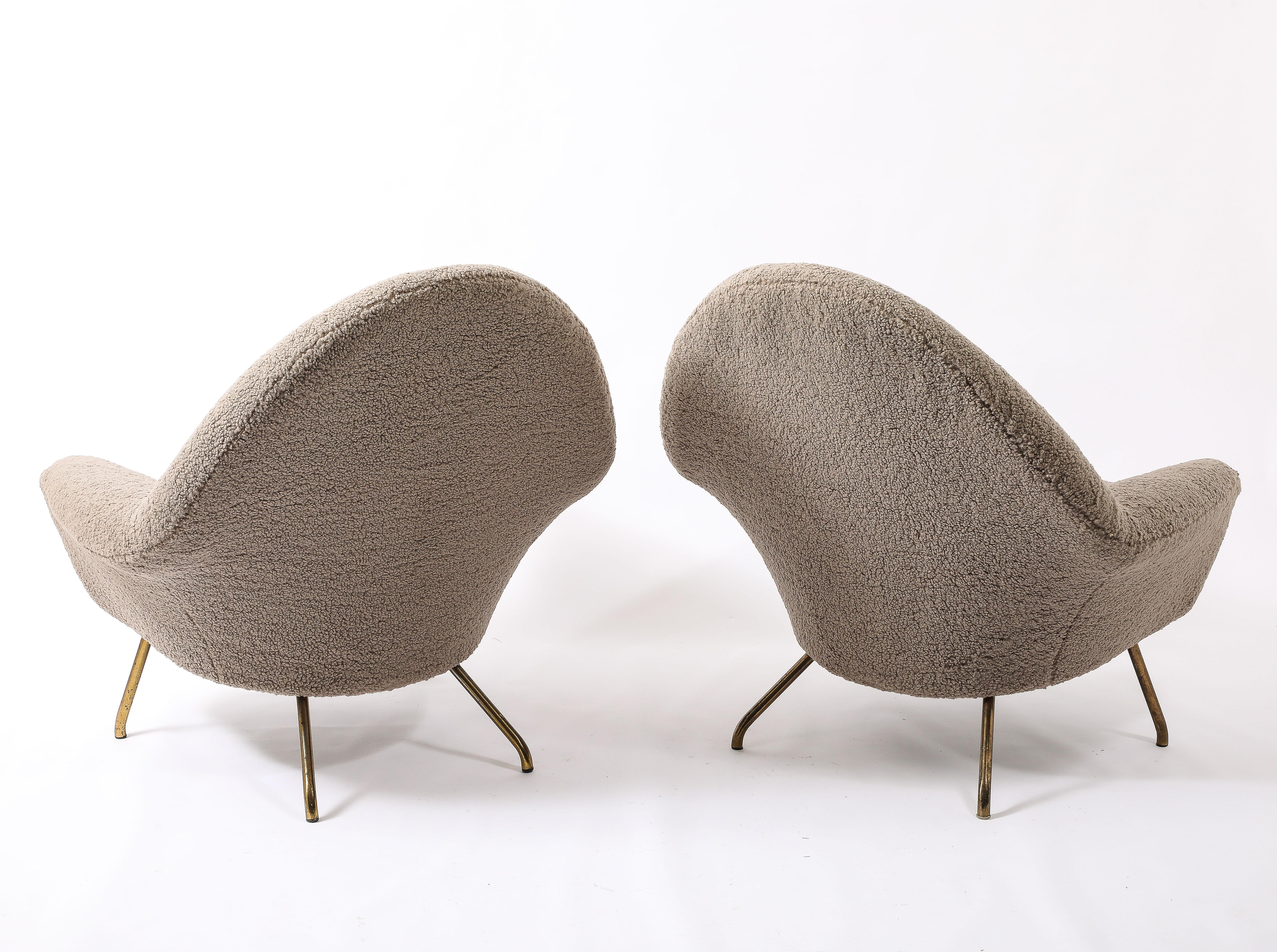 770 Armchairs by J.A Motte for Steiner, France 1950's For Sale 11