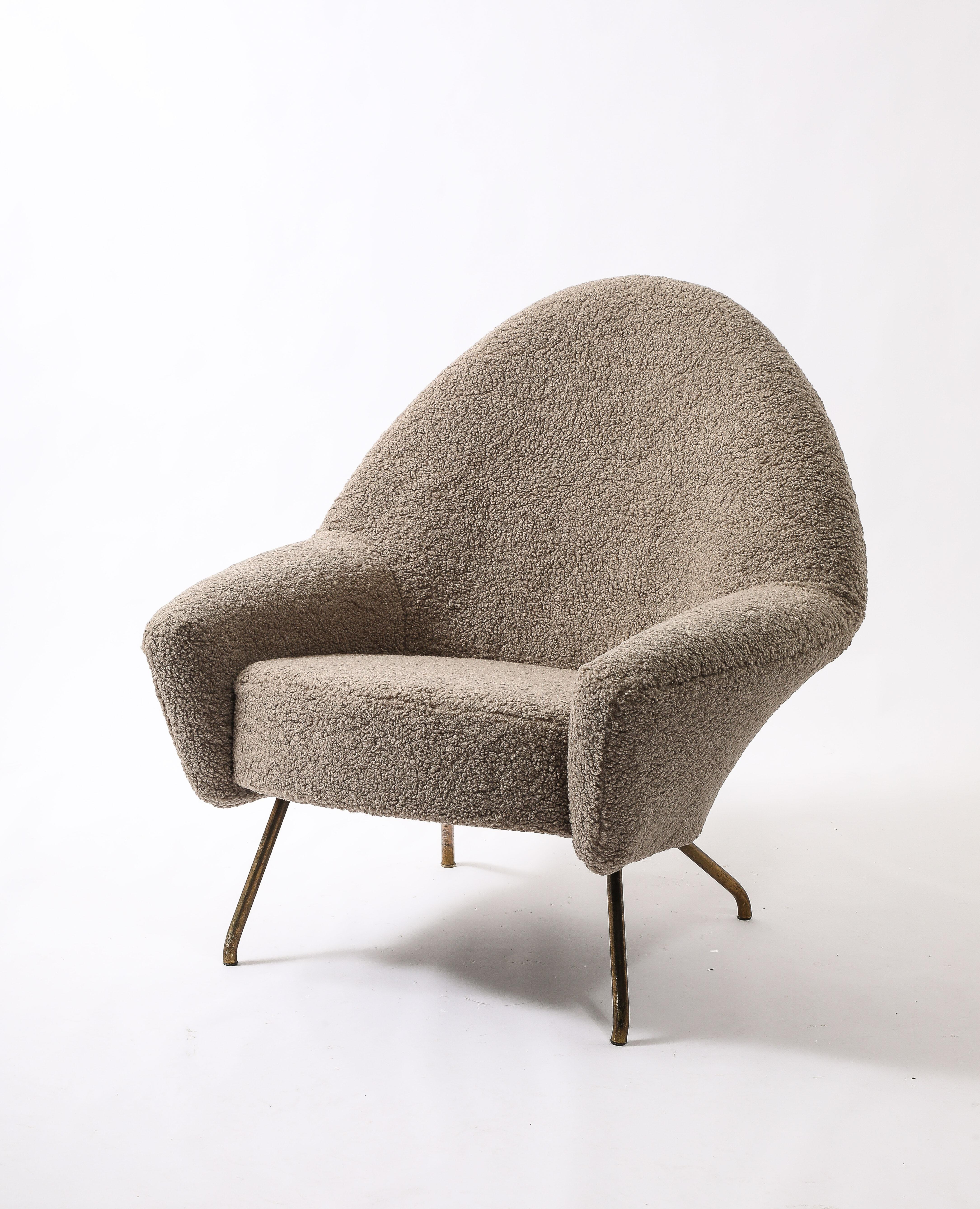 Mid-Century Modern 770 Armchairs by J.A Motte for Steiner, France 1950's For Sale